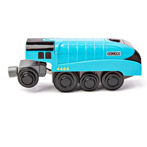 Bigjigs Rail Elektrische Lokomotive Mallard Blau