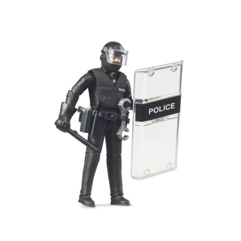 Bruder BWORLD Figur Polizist in schwerer Uniform