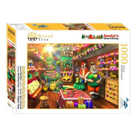 Brain Tree Puzzle Werkstatt des Weihnachtsmanns 1000 Teile