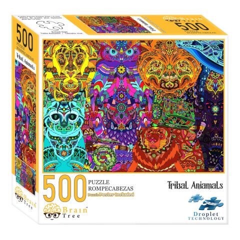 Brain Tree Puzzle Stammestiere 500 Teile
