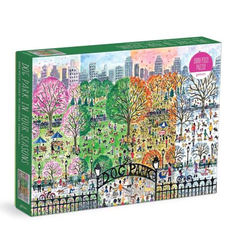 Galison Puzzle Hundepark 4 Jahreszeiten 1000 Teile
