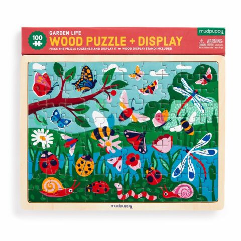 Mudpuppy Holzpuzzle Garden Life 100 Teile