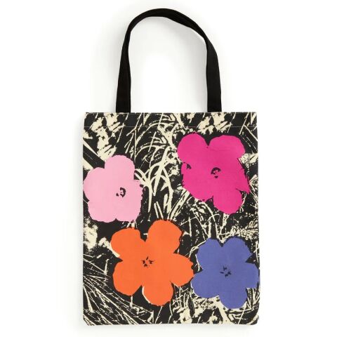 Galison Warhol Flower Canvas Tasche – Rosa