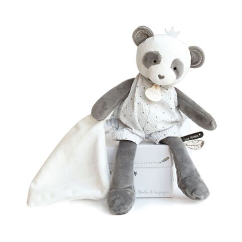 Doudou Gift - Plüschpanda mit Decke 28 cm