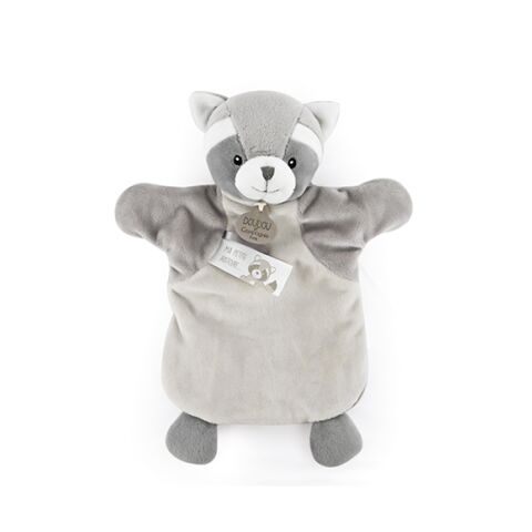 Doudou Plüsch-Waschbär-Puppe 25 cm