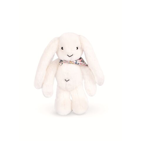 Doudou Plüschhase mit Schal weiß 35 cm