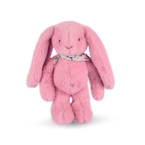 Doudou Plüschhase mit Schal rosa 35 cm