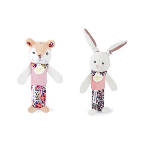 Doudou Quietschende Rassel 17 cm 1 Stück Kaninchen