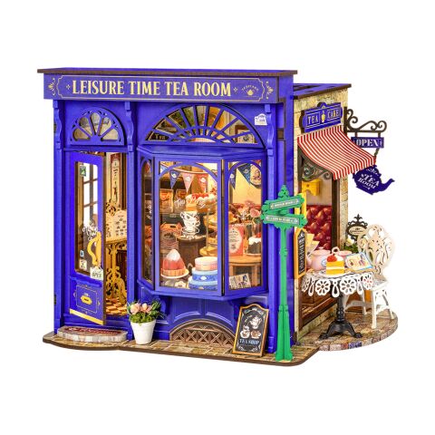 RoboTime 3D-Puzzle Miniaturhaus Teestube für Momente der Entspannung