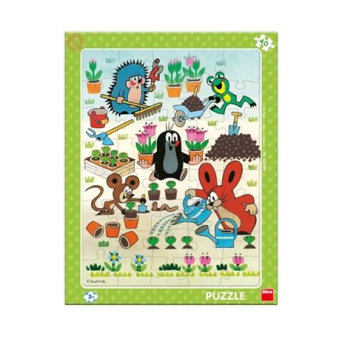Dino Board Puzzle Mole Gardener 40 Teile