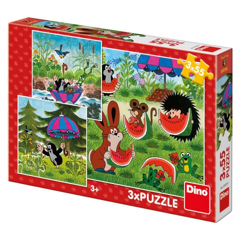 Dino, der Maulwurf und der Papagei 3x55 Stück