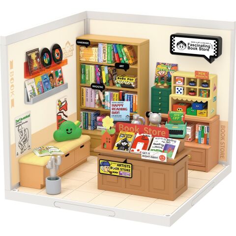 RoboTime 3D-Puzzle Miniaturhaus Faszinierende Buchhandlung