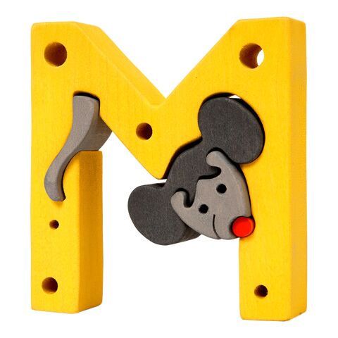 Fauna Alphabet Buchstabe M Maus