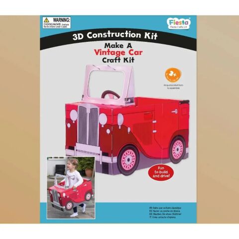 Fiesta Crafts 3D Puzzle Oldtimer rot