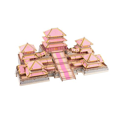 Woodcraft Hölzernes 3D puzzle Epang Palast