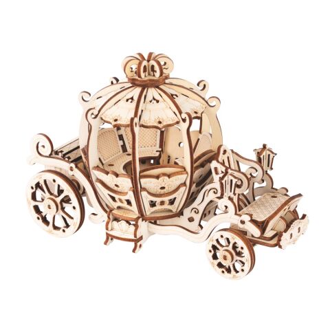 Woodcraft 3D Puzzle Feenkutsche aus Holz