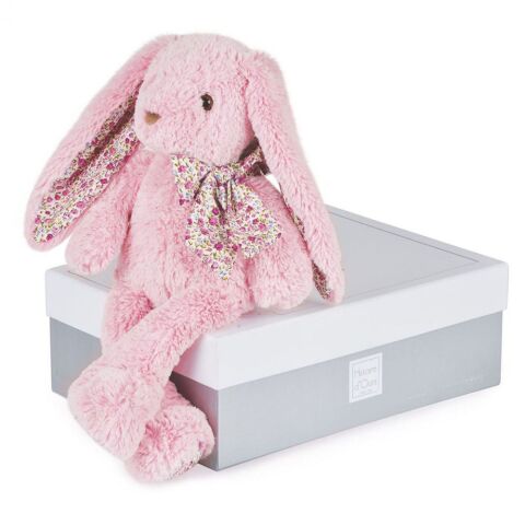 Doudou Histoire d'Ours Plüschtier rosa Kaninchen 40 cm