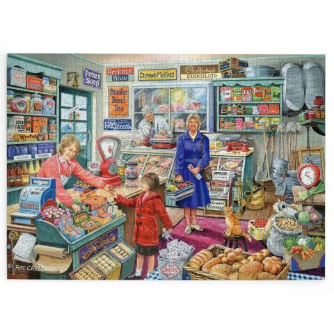 HOP Puzzle Einkaufen im kleinen Laden 500 große Teile