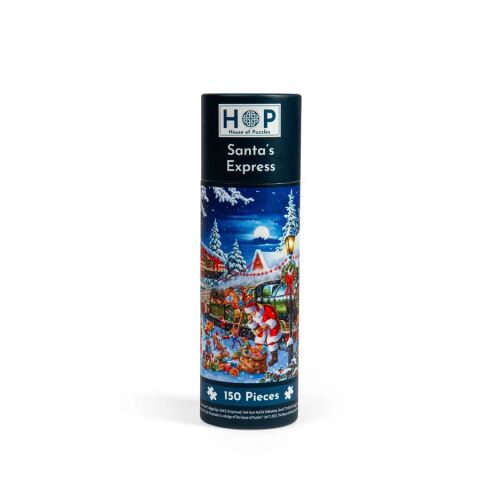 HOP Puzzle Santas Weihnachtszug 150 Mini-Teile