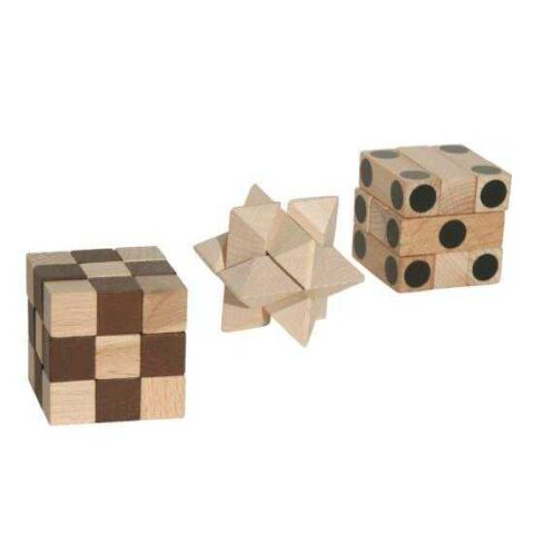Faltwürfel, Trio IQ - aus Holz