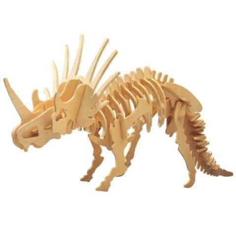 Woodcraft Holz 3D Puzzle Styracosaurus