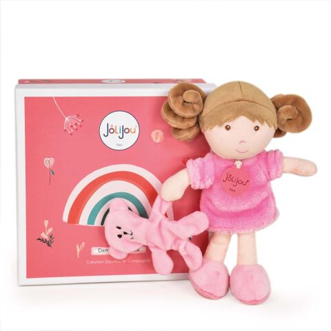 Doudou Jolijou Puppe Fräulein Rose 21 cm