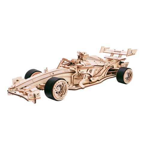 RoboTime 3D-Holzpuzzle Rennwagen F1