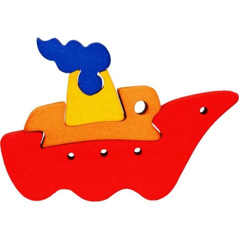 Fauna Massivholzpuzzle kleines Boot