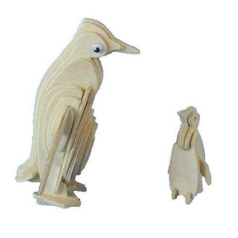 Woodcraft 3D Pinguin Puzzle aus Holz