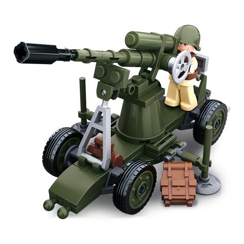 Sluban WWII M38-B0678C 4into1 Flugabwehrkanone