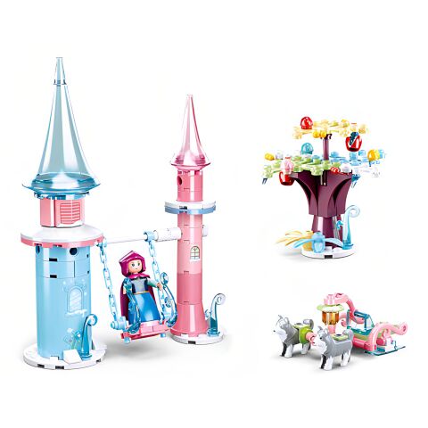 Sluban Winter Fairies M38-B0895 Spielplatz mit Schaukel