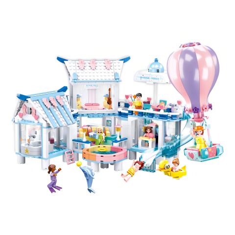 Sluban Happy Diary M38-B0929 Schwimmende Villa mit Schwimmbad