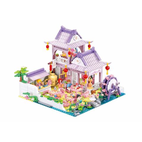 Sluban Girls Dream M38-B1078 Ein Teehaus mit Ziergarten