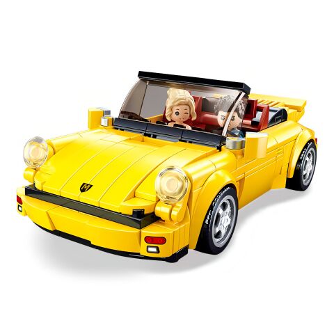 Sluban ModelBricks M38-B1097 Deutscher Gelber Sportwagen