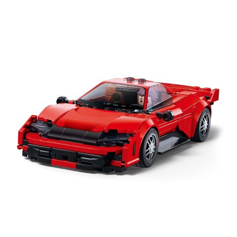 Sluban Model Bricks ​​M38-B1507 Sportwagen rot im Maßstab 1:32