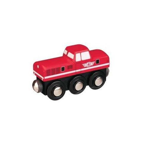 Maxim Holz Diesellokomotive Rot