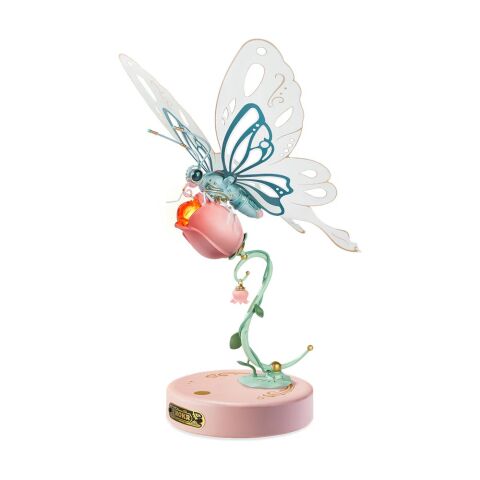 RoboTime Mechanisches 3D-Puzzle Rosa Schmetterling