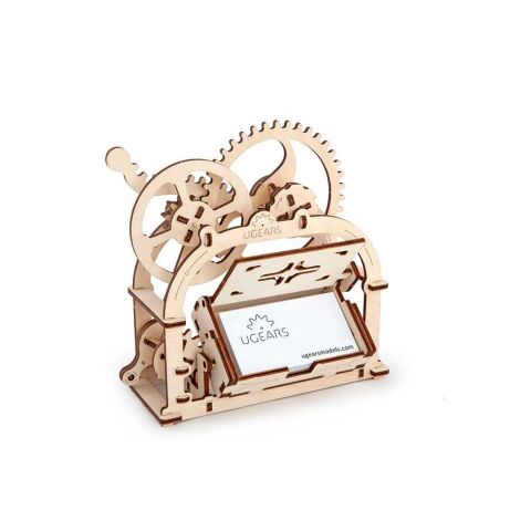 Ugears Mechanisches 3D-Holzpuzzle Visitenkartenbox