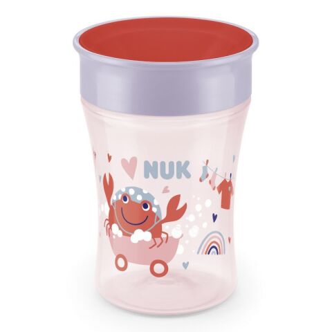 NUK Magic Cup mit Deckel 230ml rot