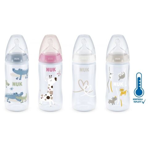 NUK FC+ Trinkflasche mit Temperaturkontrolle 300 ml BOX - Flow Control Sauger 1 Stück