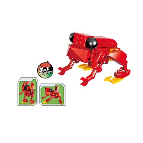 Qman Multivariant Combat Team 2103-2 Frosch Scharlach 3v1