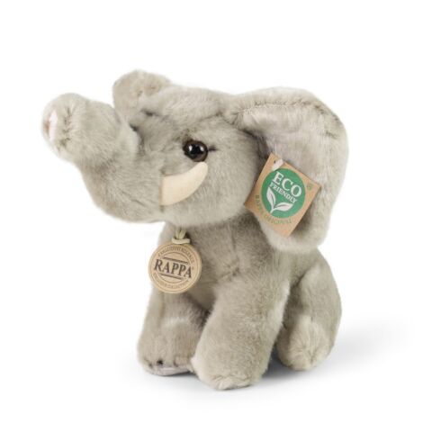 Rappa Plüsch-Sitz-Elefant 18 cm ECO-FRIENDLY