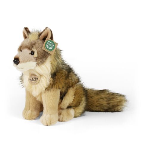 Rappa Plüsch Kojote/Wolf sitzend 24 cm ECO-FRIENDLY