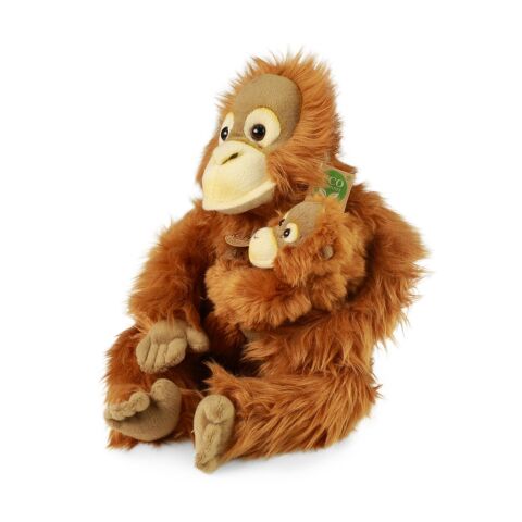 Rappa Plüsch-Orang-Utan mit Baby 28 cm ECO-FRIENDLY