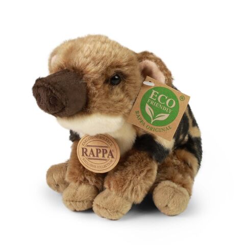 Rappa Plüsch-Wildschweinbaby sitzend 20 cm ECO-FRIENDLY