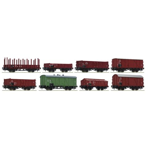 Roco 8-teiliges Set von ČSD Güterwagen - 44001