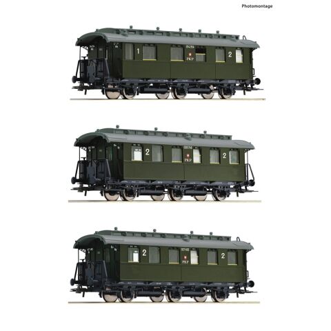 Roco 3-tlg. Set Personenwagen PKP - 6200059