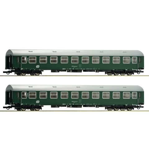 Roco 2-tlg. Set: Reisezugwagen 2. Klasse B, CD - 6200222