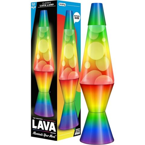 Schylling LAVA Lampe Regenbogen handbemalt 36,8 cm