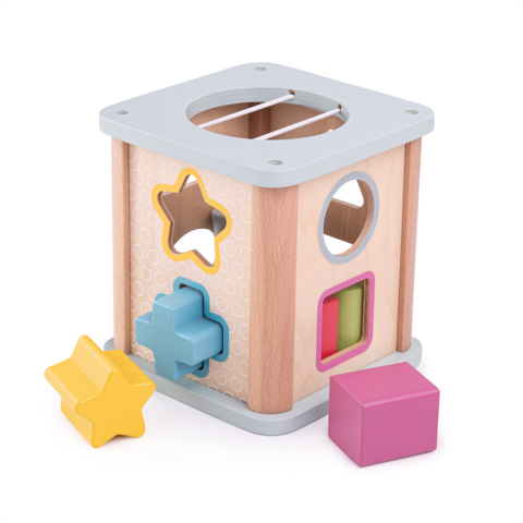 Bigjigs Toys Motorikwürfel blau